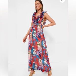 Tuckernuck Climbing Cosmos Priscilla Maxi Dress